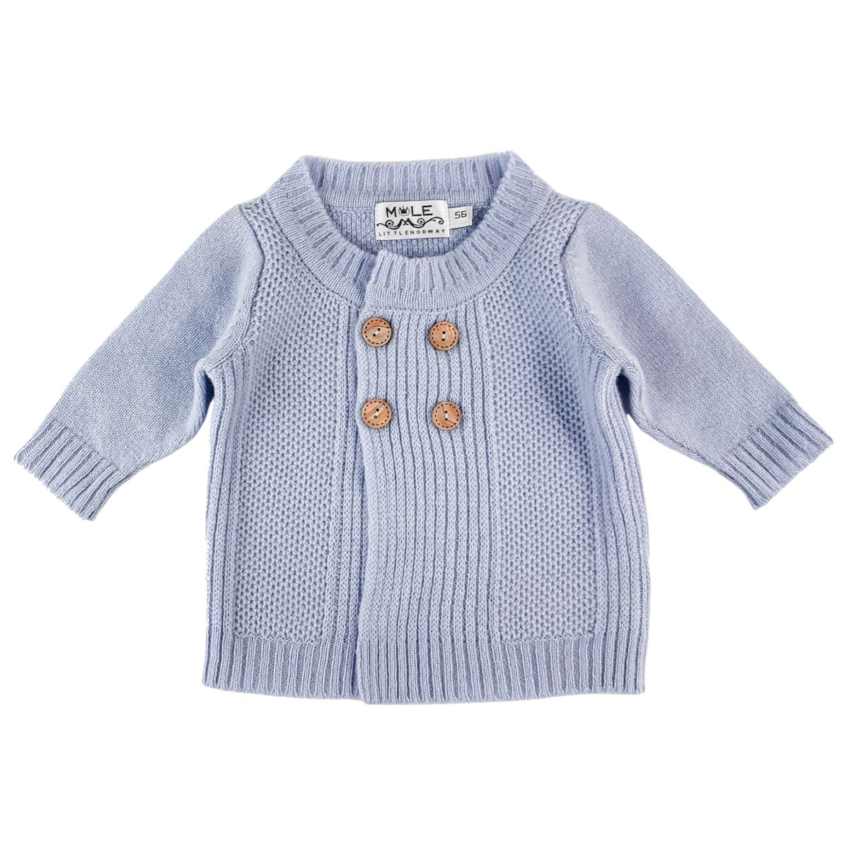 Kashmir babyjakke | Lyseblå
